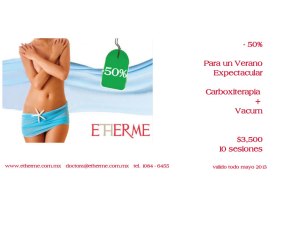 promocion de Verano todo mayo 2013 al 50% de descuento